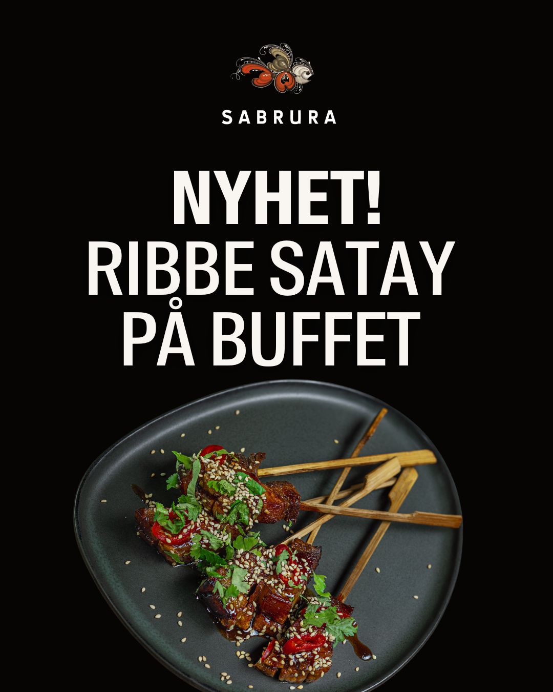1080x1350 Nyhet ribbe satay på buffet