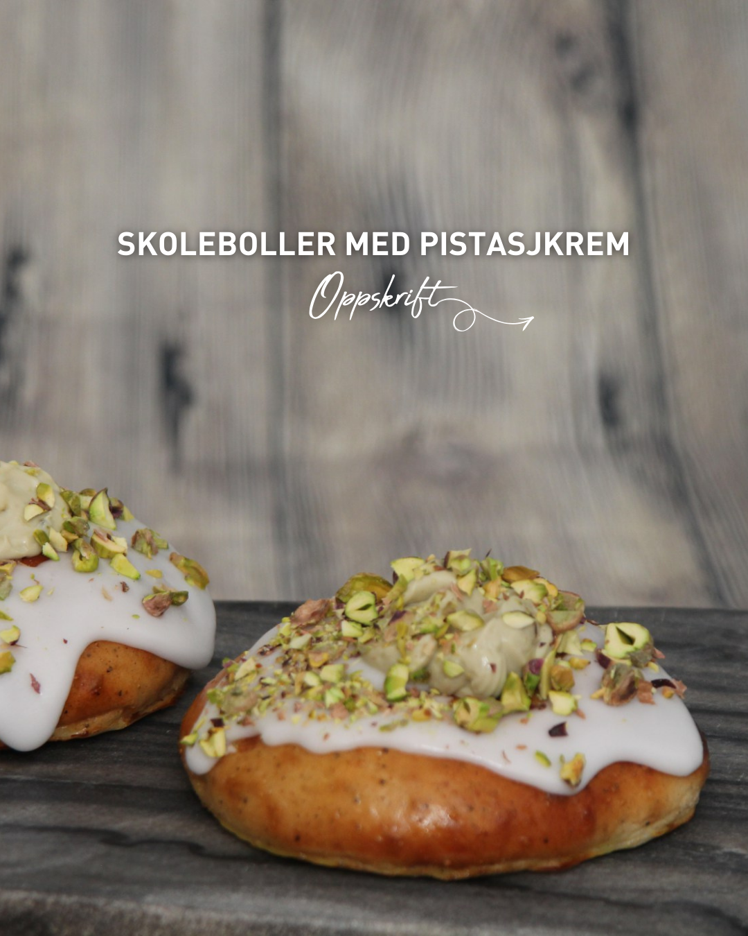 Skoleboller med pistasjkrem 1